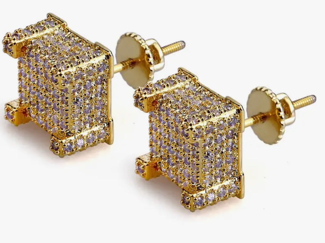 Gold Bling Earrings